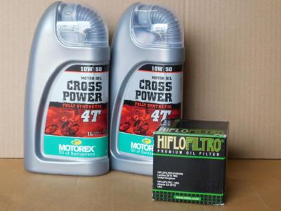 Motorex Cross Power 4T 10W-50 / Ölfilter Husqvarna FE350 ab Bj 19