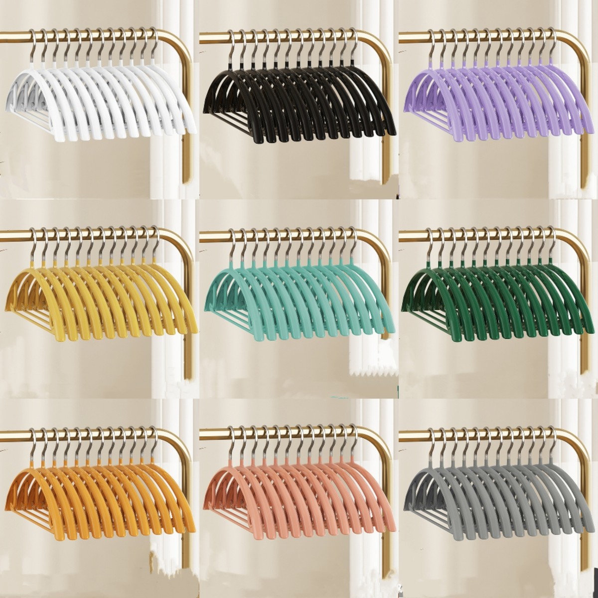 Perchas de metal para suéteres trajes sin hombros golpes vestidos chaquetas percha de ropa