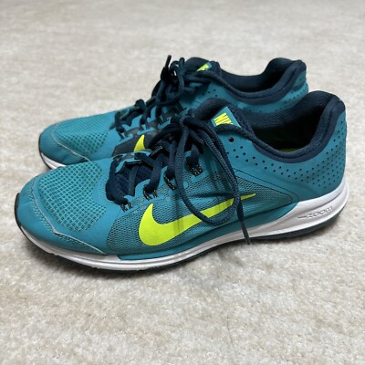 Nike ZM Elite Women's Size Aqua Green Volt Running Shoes