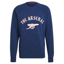 Men's S - Adidas Arsenal Crewneck Sweatshirt Blue GR4217