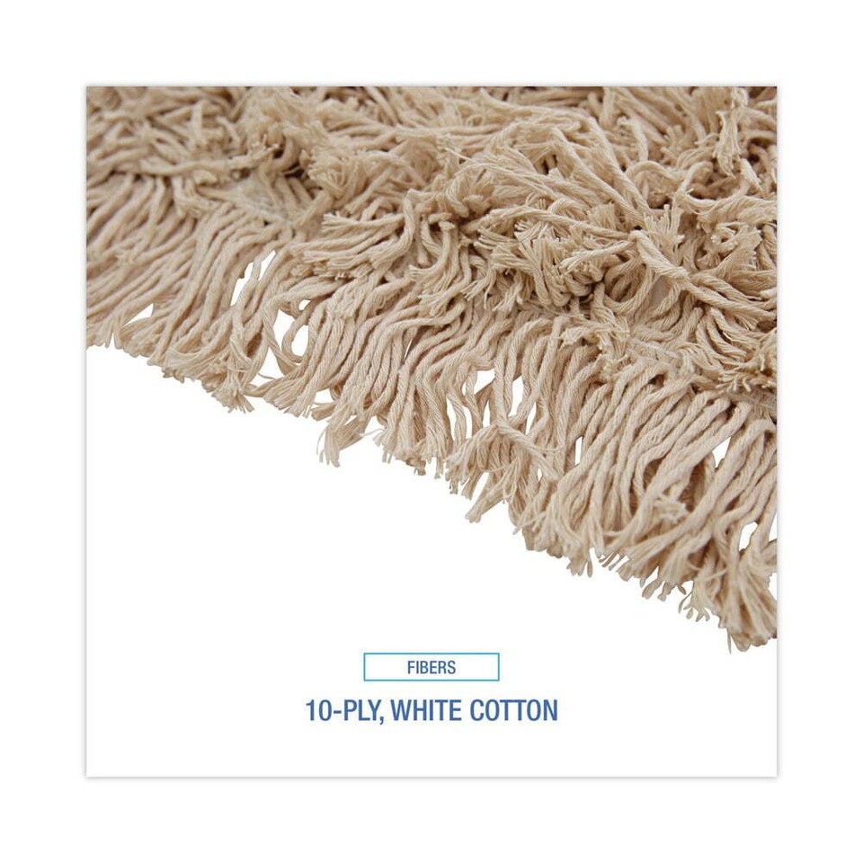 Industrial Dust Mop Head, Hygrade Cotton, 48W X 5D, White eBay