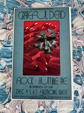 RARE 1969 GRATEFUL DEAD FLOCK CONCERT POSTCARD SHOW BACK EXC DAVID SINGER