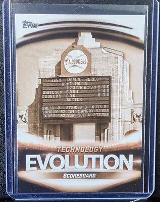 2019 Topps MLB Technology Evolution Scoreboard to Jumbotron #ET-2