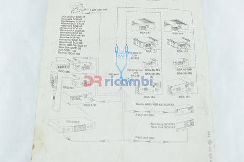 Cable De Conexión Para Bremen Sqr 46 49 Toronto SQR48 BLAUPUNKT 7607247060 - Imagen 5 de 5