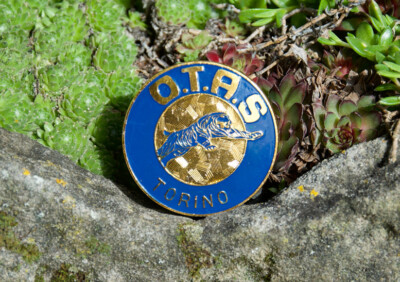 VINTAGE AUTOMOBILE KAROSSERIE EMBLEM # CARROZZERIA O.T.A.S TORINO ITALIEN