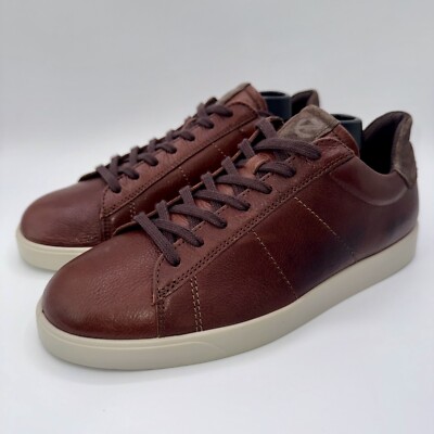 ECCO Street Lite Retro Shoe Men s Size 7 - 7.5 EU 41 Rustic Brown Leather
