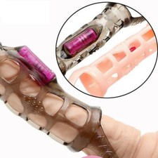 Silicone-Condom-Reusable-Realistic-Penis-Extender-Sleeve-Enlarger-Bigger