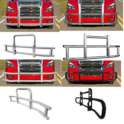 Deer Guard for Freightliner Cascadia 2008-2024 Heavy Duty Bumper with Brackets