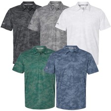 ADIDAS GOLF Mens S-4XL Camo Polo, Collared Performance Sports Shirt, Dri-FIT