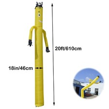 Yellow 20Ft Air Inflatable Dancer Wind Dancer Dancing Sky Puppet No Blower