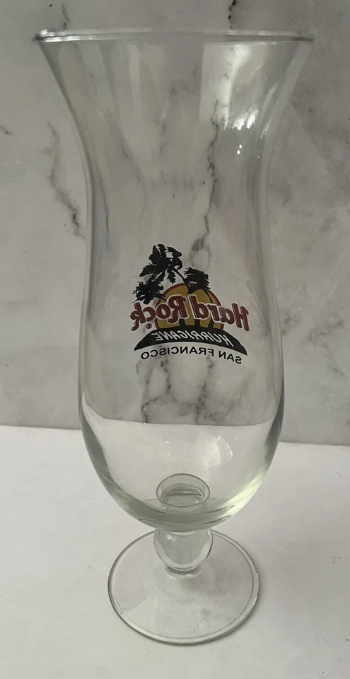 HARD ROCK Cafe SAN FRANCISCO Original Logo HURRICANE Glassware-RARE-Hurricane - image 4 of 4