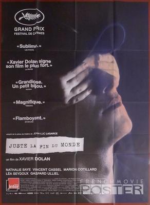 JUSTE LA FIN DU MONDE / IT'S ONLY THE END OF THE WORLD - DOLAN - ORIGINAL POSTER