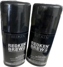Lot of 2- Redken Brews Work Hard Molding Paste Men 3.4oz