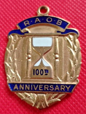 RAOB Buffaloes BRASS & ENAMEL MEDAL - 100th ANNIVERSARY - Bro - B.TYSON R.O.H.