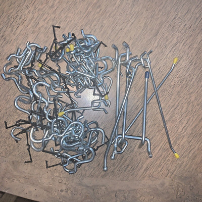 Lot Metal Peg Board Hooks Hanging Locks Merchandise Display Store Retail Shop