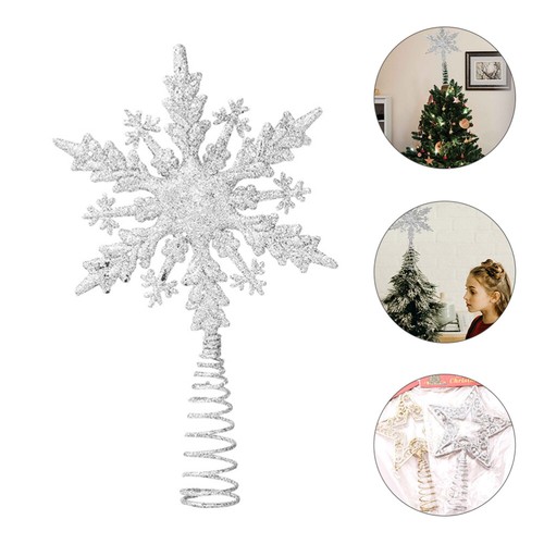 Christmas Tree Star Topper Decoration Snowflake Decorations - Picture 3 of 12