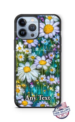 White Daisy Flower Design Personalized Case Cover For iPhone 14 Samsung Google