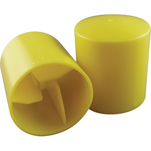 Star Picket Caps Yellow Triangular Steel Fence Y Post Safety Cap Bulk Packs - Picture 10 of 35