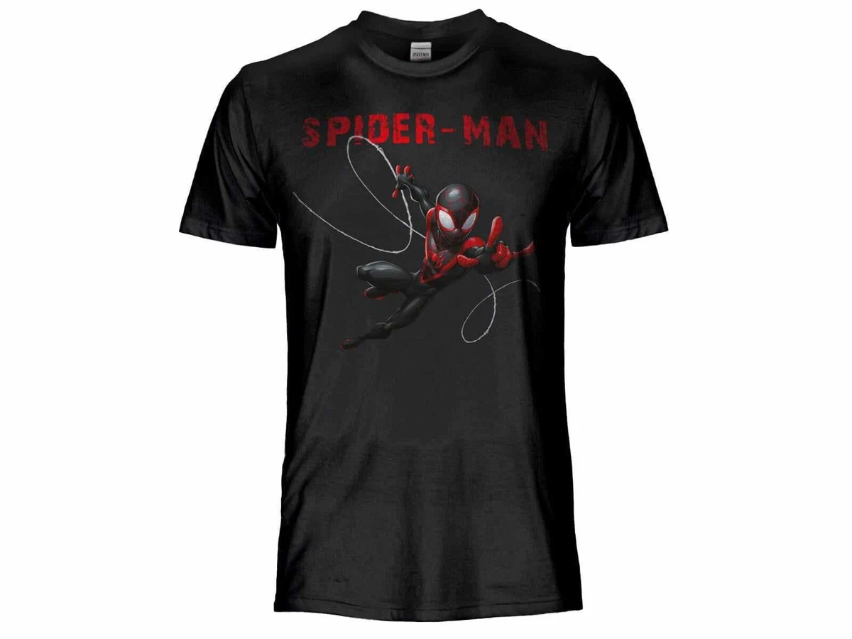 Maglietta Marvel Spider-Man Uomo/Donna – Simboli Del Ragno, Rosso/Nera, Taglia L - 5