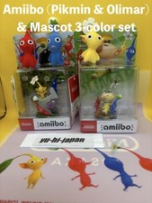 Amiibo Pikmin Olimar Mascot 3-color set with Nintendo Store Limited bag