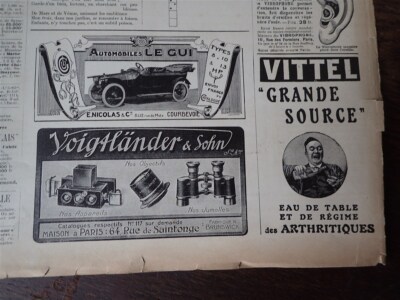 LE GUI automotive + FORD + A LA PEACE GEO ROUARD + VOIGTLÄNDER ILLUSTRATION 1914