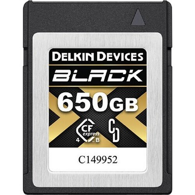 Delkin Devices 650GB BLACK 4.0 CFexpress Type B Memory Card *NEW*