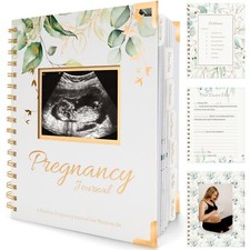 Pregnancy Journal Memory Book - 90 Pages Hardcover Planner for First-Time Moms