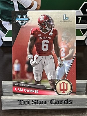 2023 Topps Bowman Chrome University Base - 21 Cam Camper - Indiana 1st