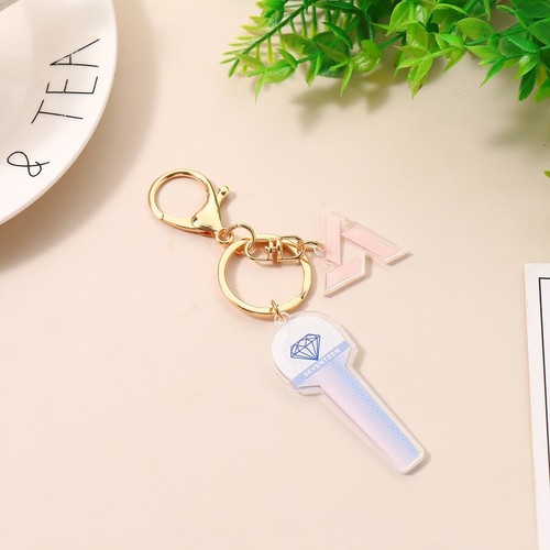Kpop Stray Kids BP Bpink Lightstick Shape Acrylic Key Chain NCT Keyring Holder - Picture 20 of 20