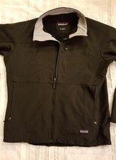 Patagonia Men's Full Zip Soft Shell Poly Spandex Jacket Black Size XLarge