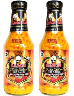 Baron West Indian Hot Sauce 14 oz each -  2-pack 