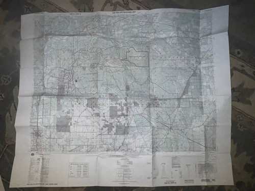 US Military Topographic Map, Fort Polk LA JRTC Spec Ed 1:50k used