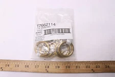 (10-Pk) Campbell Chain Welded Ring Polished Solid Bronze 1-1/8" ID T7662114