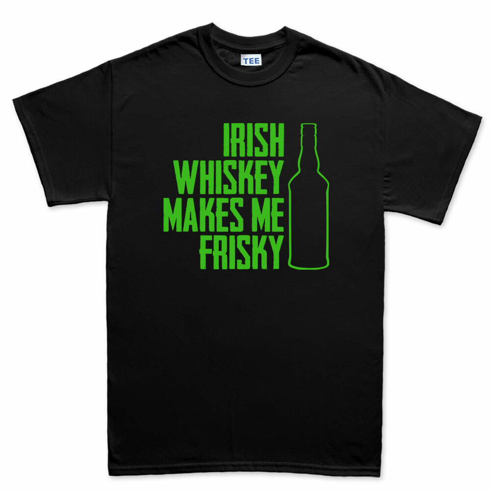 Irish Whisky Whiskey St Patrick's Paddy Leprechaun Shamrock T shirt Tee T-shirt