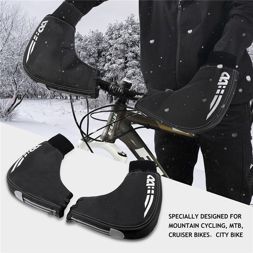 WEST BIKING Winter Fleece MTB Bike Handlebar Gloves Cycling Motorcycle Mittens - Picture 5 of 14