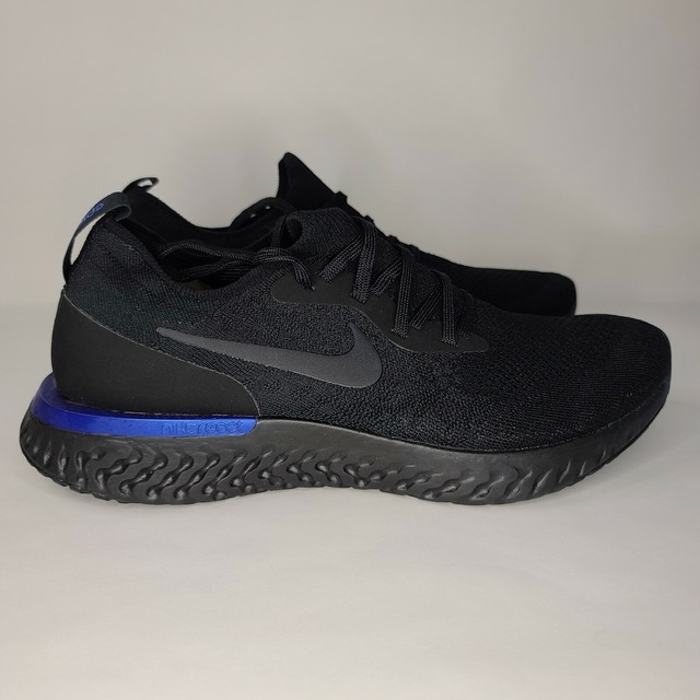 nike epic react black racer blue