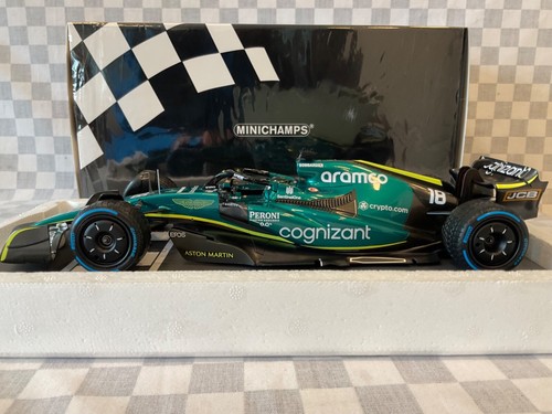 1/18 MINICHAMPS 117 220118 ASTON MARTIN ARAMCO F1 TEAM AMR 22 STROLL MONACO 2020 - Picture 3 of 18