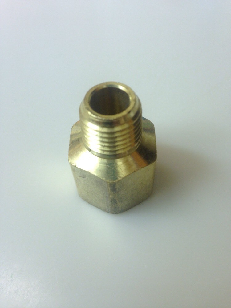 Sanpaint 2 Pack Solid Brass Pipe Fitting, Hex Nipple, 1" X 1" NPT Male Pipe Adapter(O.D X O.D