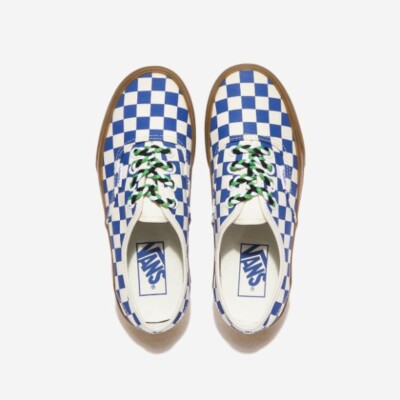 Size 8 - VANS Authentic Checkerboard - Blue Gum Braided