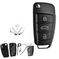 Klapp SchlüSsel GehäUse FüR Audi A1 8X A3 8P 8V A4 B7 A6 C6 TT 8J Q3 8U Q7 4L R8