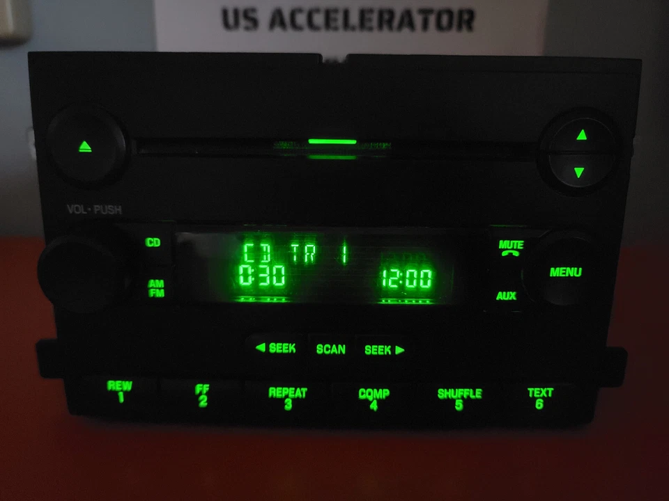 Radio GENUINA FORD F150 F-150 | 2004 - 2006 | Reproductor de CD estéreo | 6L3T-18C869-AD Foto 3 de 4