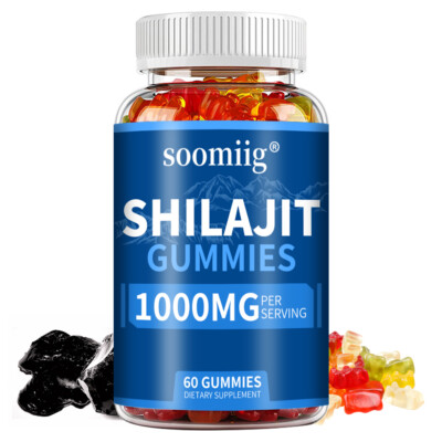Organic Himalayan SHILAJIT Gummies 1000mg Improve Energy Immune Brain Health