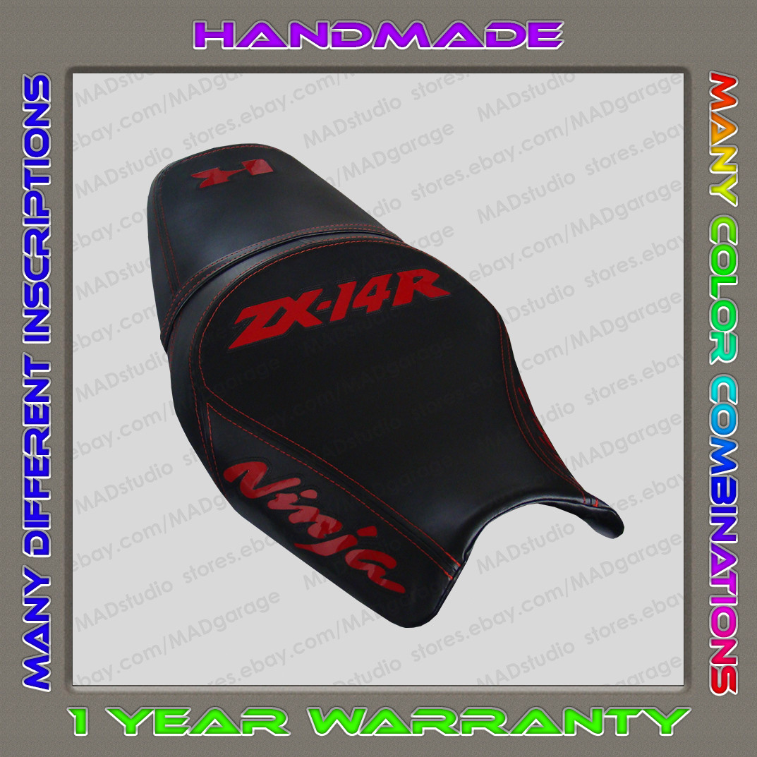 Custom (Black+Red-gloss) Seat Cover KAWASAKI NINJA ZX-14R (ZZR1400