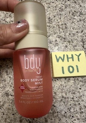 bdy Body Serum Mist Tree Hut Boosts Skins Barrier Brighten  Hydrate 3.4oz/100mL