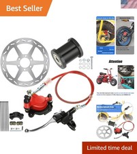 Mini Bike Hydraulic Brake Kit with 180mm Mini Bike Rear Disc Brake Rotor Repl...