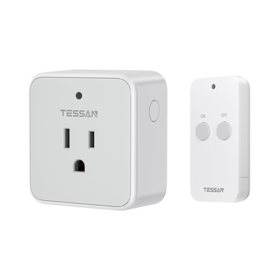 Remote Control Outlet, TESSAN Wireless Light Switch, On Off Switch Plug for L...