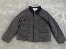 NWOT Schott NYC Mens Charcoal 8438 Waxed Cott...