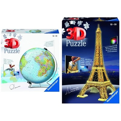 Ravensburger 3D Puzzle 12436 - Globus in englischer Sprache - 540 Teile 550 Stüc