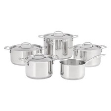 Image of 5 Piece Pan Set Stellar 7000 Mixed Stainless Steel Induction Oven Safe Cookware