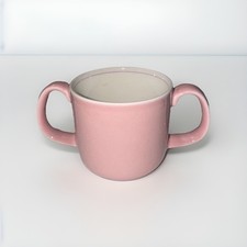Mikasa Bo-Peep Pink Child's Dinnerware Two Handled Ceramic Toddler Mug Cup Japan